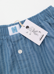 Classic Boxer - Steel Blue Stripe