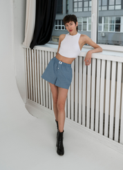 Classic Boxer - Steel Blue Stripe