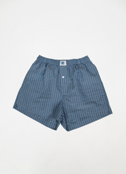 Classic Boxer - Steel Blue Stripe