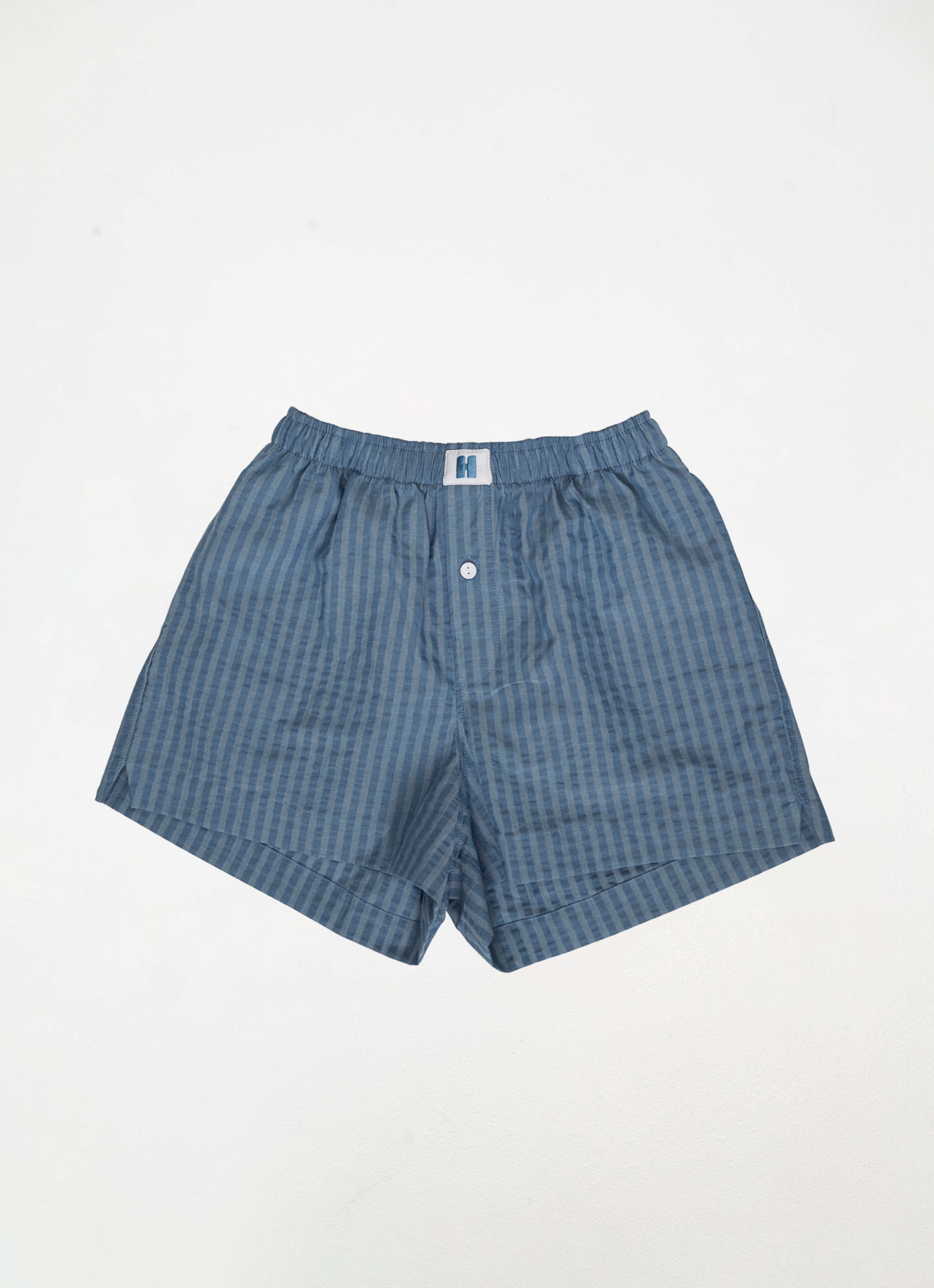 Classic Boxer - Steel Blue Stripe
